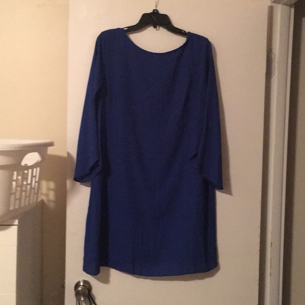Brand new royal blue flowly dress